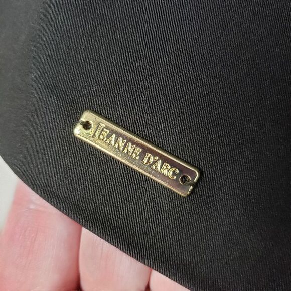 Jeanne D'arc NWT Medium Dark Brown Short Sleeve Scoop Neck Dress with Bow - Picture 5 of 16